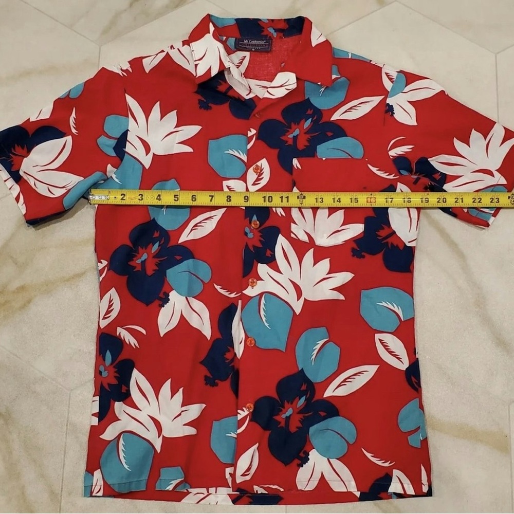Mr. California Collection Men's Hawaiian Shirt Size Medium Made in USA